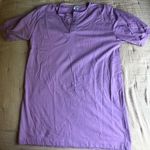 Monsieur short sleeve purple shirt